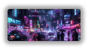 Cyber City gaming mouse pad design — DeskCave™ artwork preview