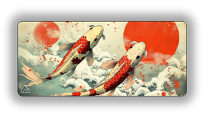 Japan Koi gaming mouse pad design — DeskCave™ artwork preview