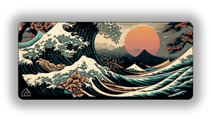 Tsunami Waves gaming mouse pad design — DeskCave™ artwork preview